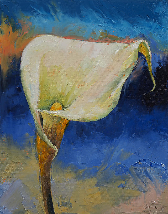 Calla Lily Painting by Michael Creese