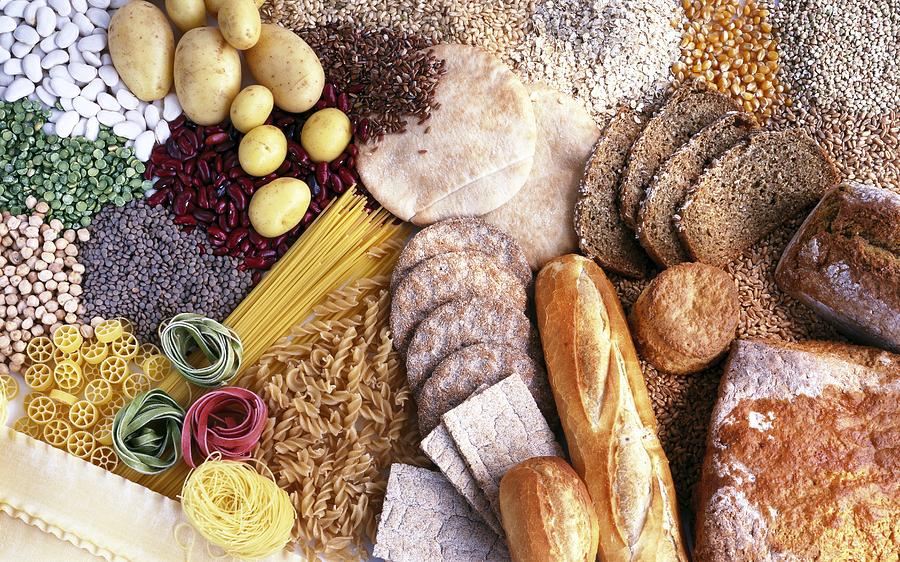 Carbohydrate Containing Foods Photograph By Science Photo Library