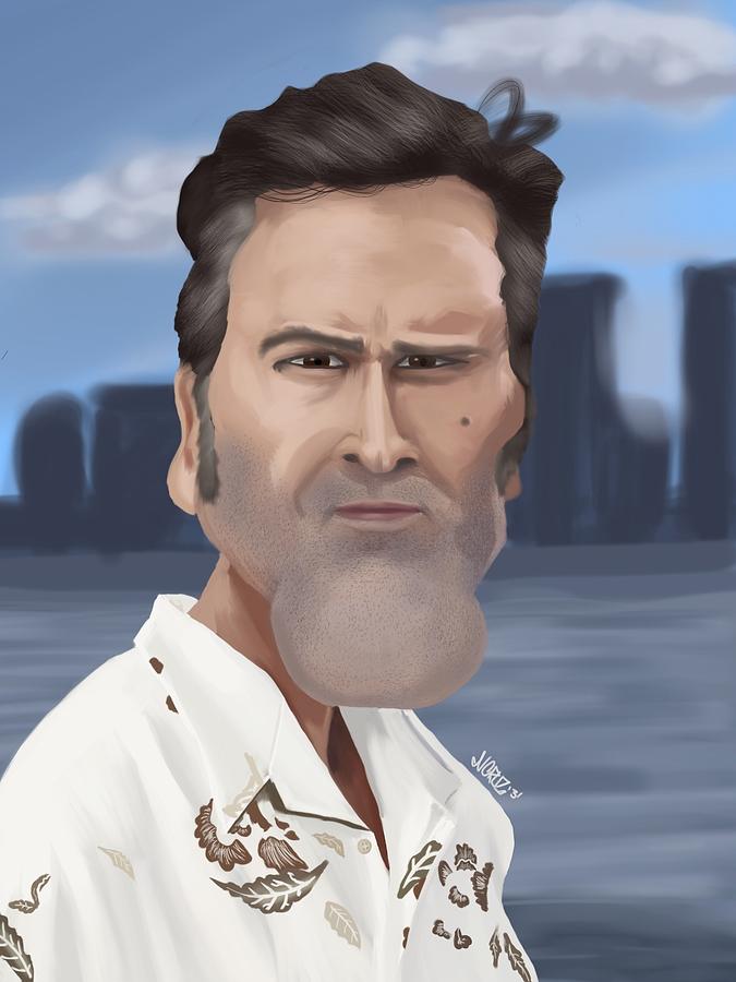 Caricature of Bruce Campbell by <b>Nathan Craig</b> Cruz - caricature-of-bruce-campbell-nathan-craig-cruz