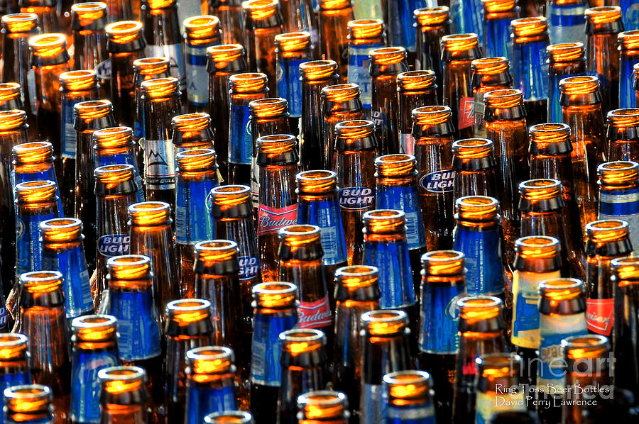 Carnival Ring Toss Beer Bottles by David Lawrence