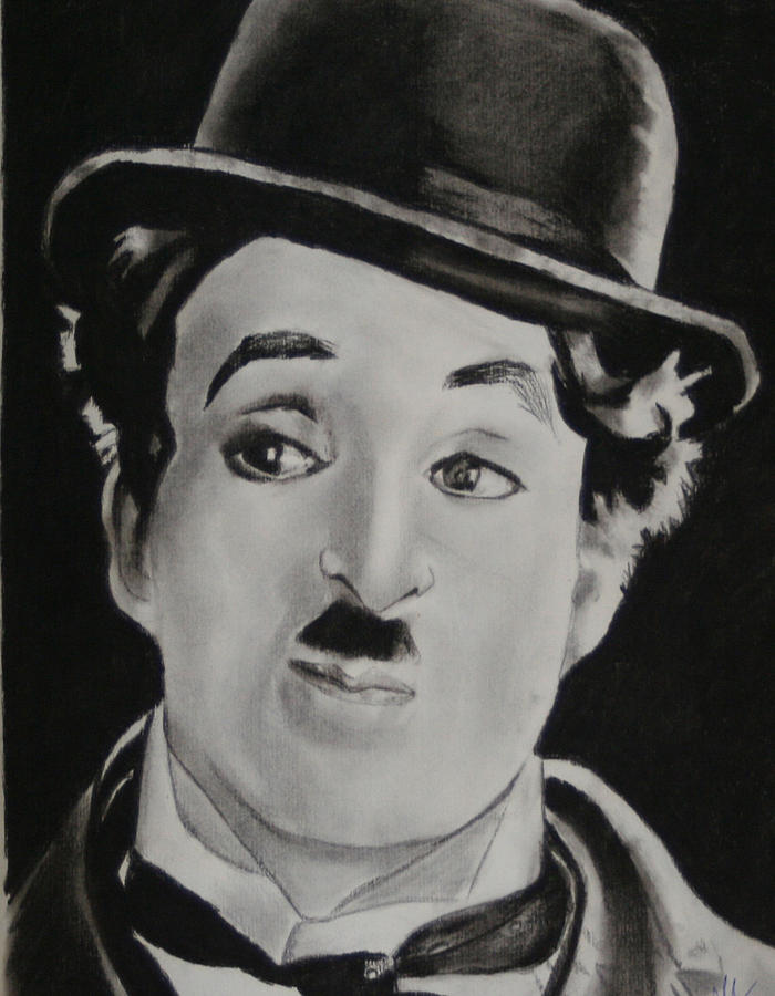 Charlie Chaplin Drawing by Aaron Balderas