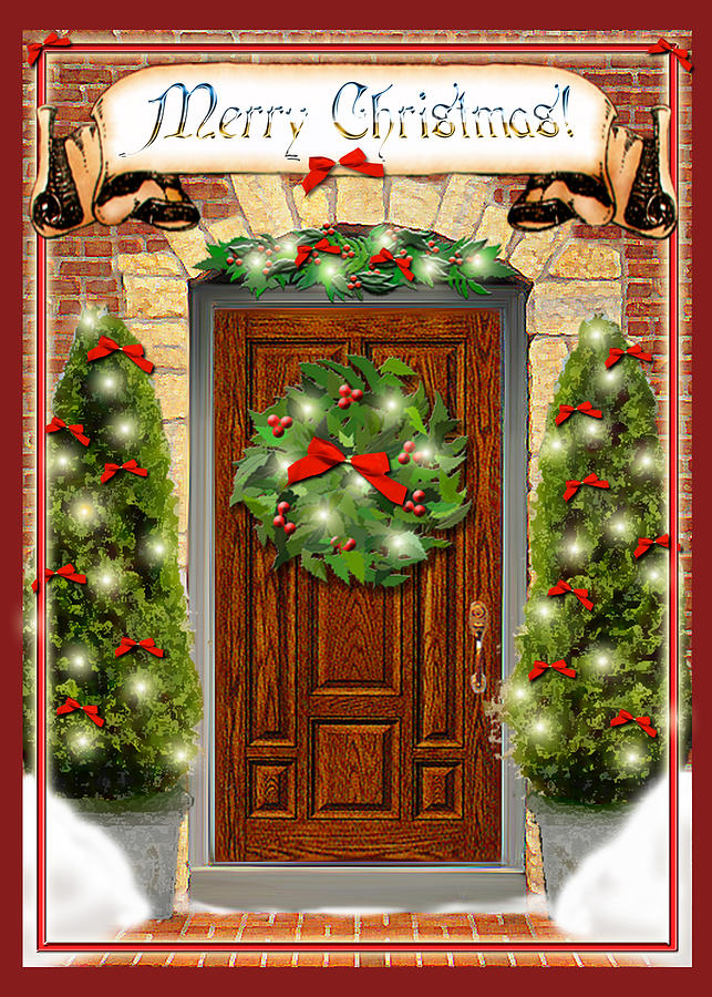 christmas door clipart free - photo #5