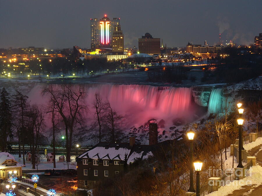 Christmas Spirit At Niagara Falls Photograph by Lingfai Leung