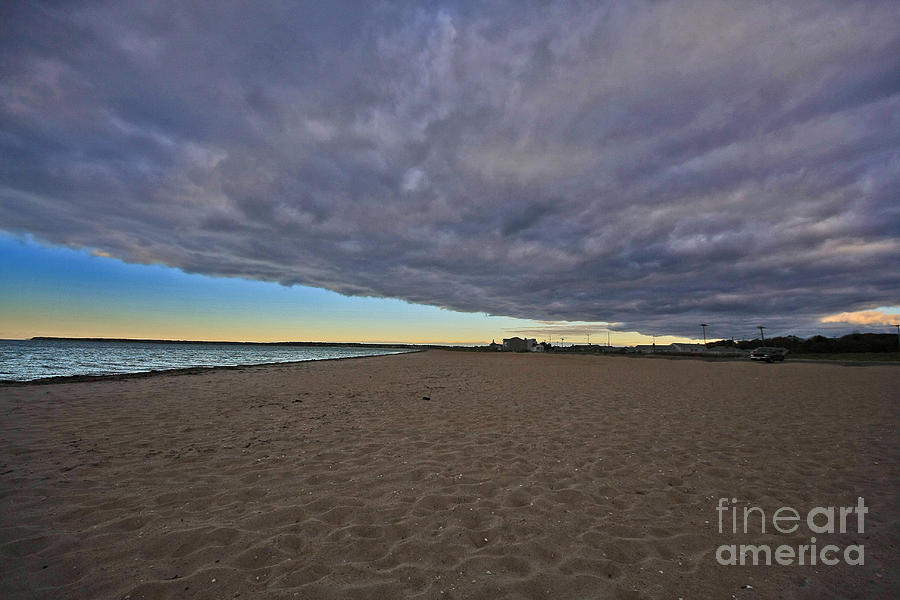 Cloud Covered Beach Photograph By David DeCenzo Fine Art America