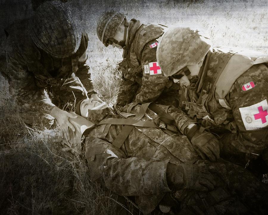 Combat Medics Photograph by Peter J Coyle