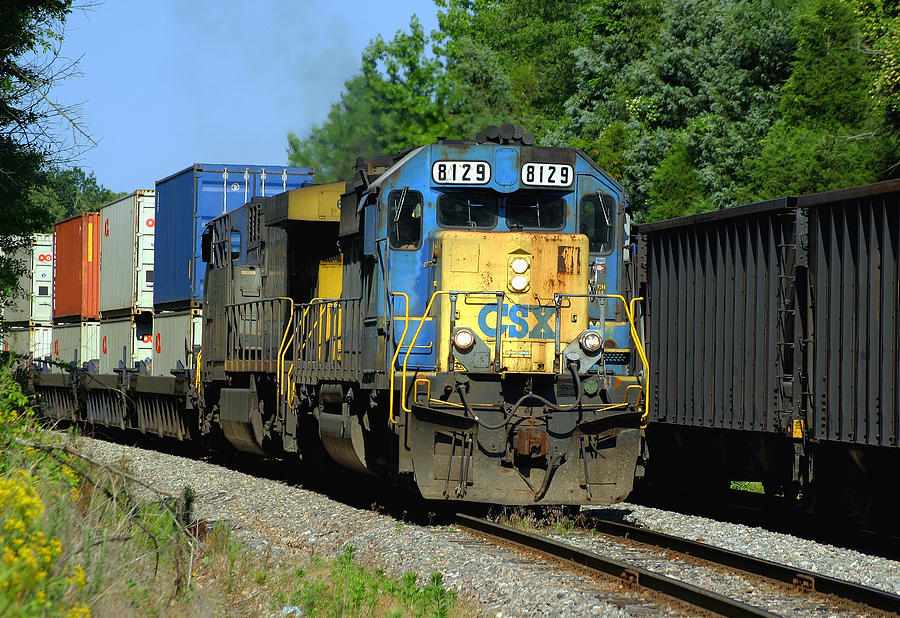 Csx Intermodal Train Q199 Photograph By Joseph C Hinson Photography