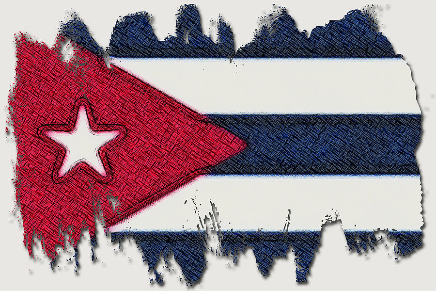 Cuba Flag Digital Art By Vicki Podesta Pixels