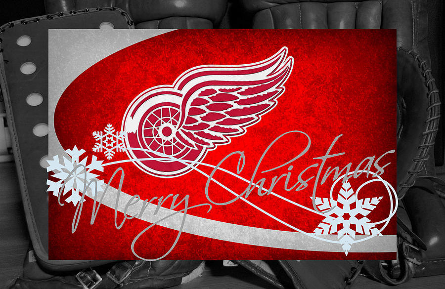 Detroit Red Wings Christmas Photograph by Joe Hamilton