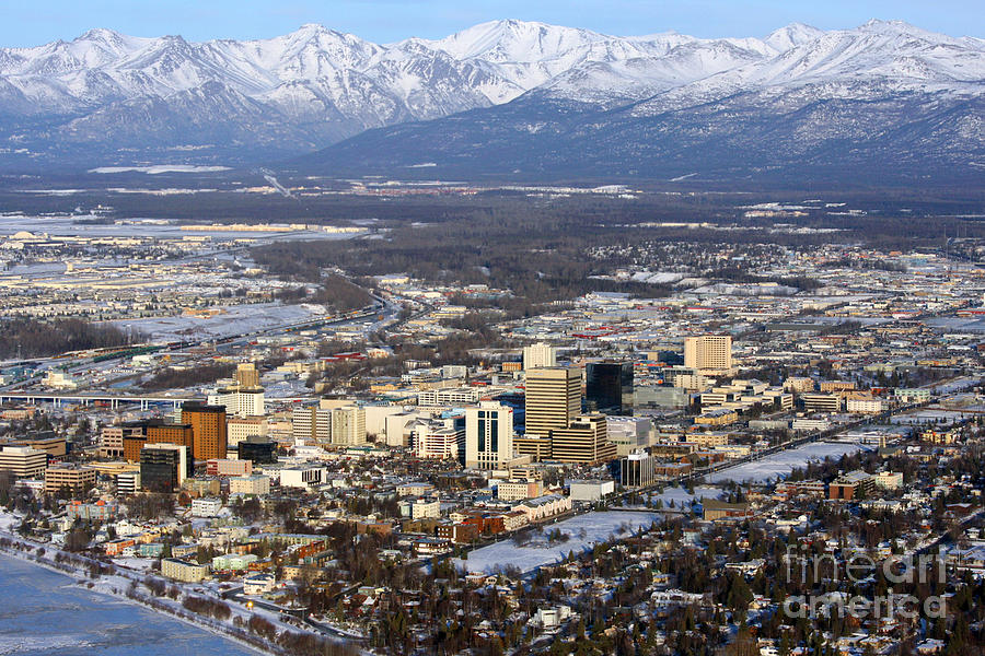 Downtown Anchorage Photograph By Bill Cobb