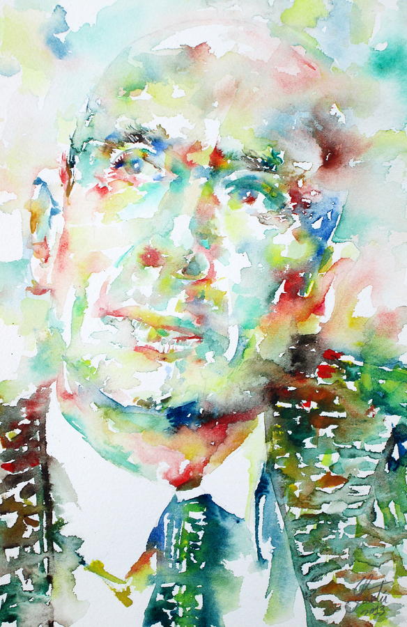 Cummings - Watercolor Portrait by Fabrizio Cassetta