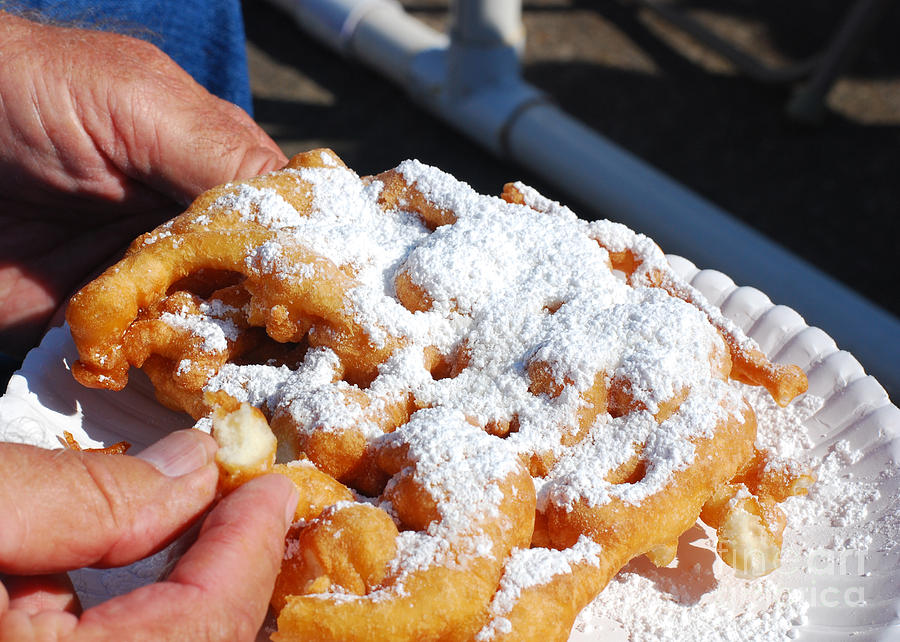 Eating Funnel Cake. Wings Over Houston Air Show Photograph - Eating ...