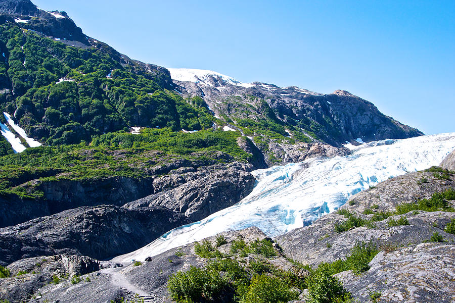 Exit Glacier Edges In Kenai Fjords National Park Near Seward-ak ...