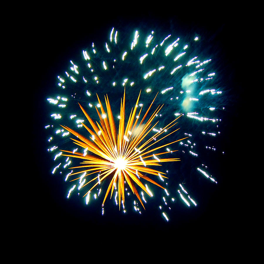 Fireworks At The Wausau Hot Air Balloon Festival Photograph by Carol Toepke