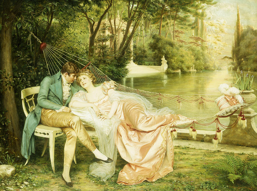 Flirtation Painting by Joseph Frederick Charles Soulacroix