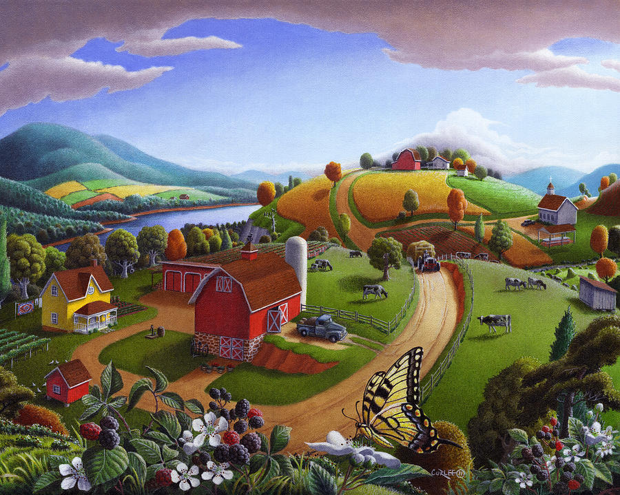 Folk Art Landscape