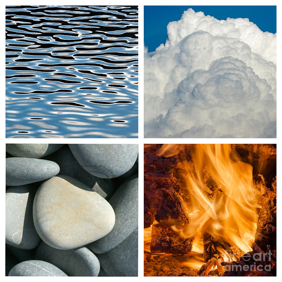 the 4 elements of nature drawings