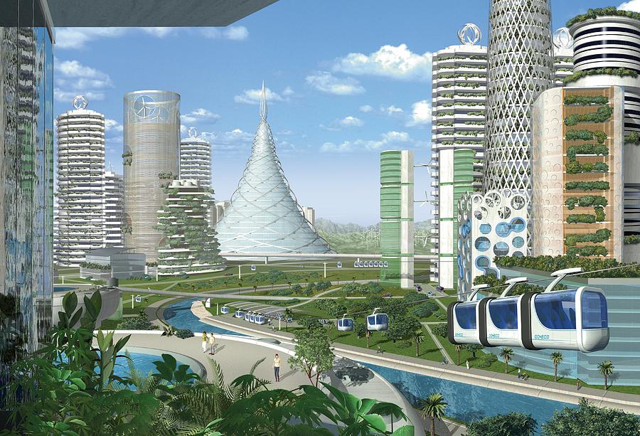 Image result for futuristic eco city