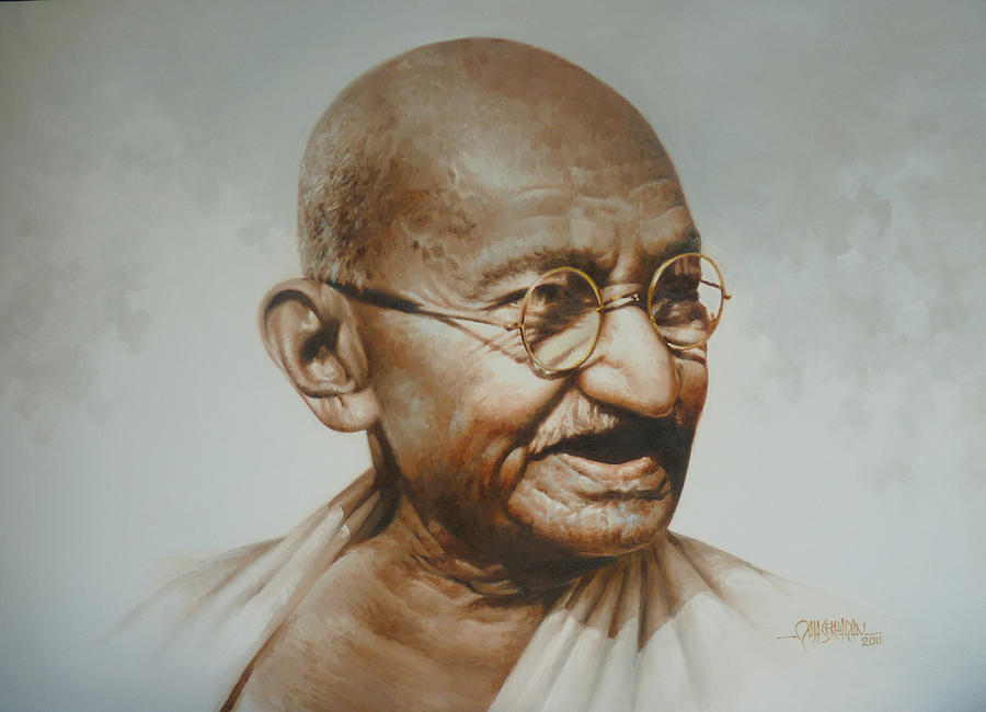 Gandhiji by <b>Rajasekharan Parameswaran</b> - gandhiji-rajasekharan-parameswaran