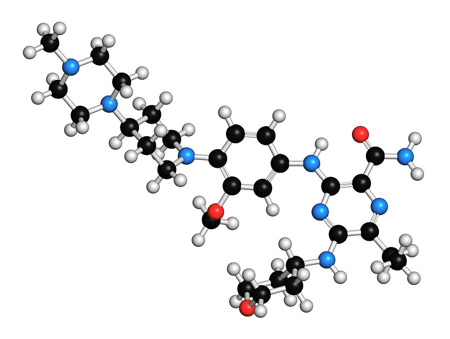 Gilteritinib Cancer Drug Molecule Photograph By Molekuul Science Photo