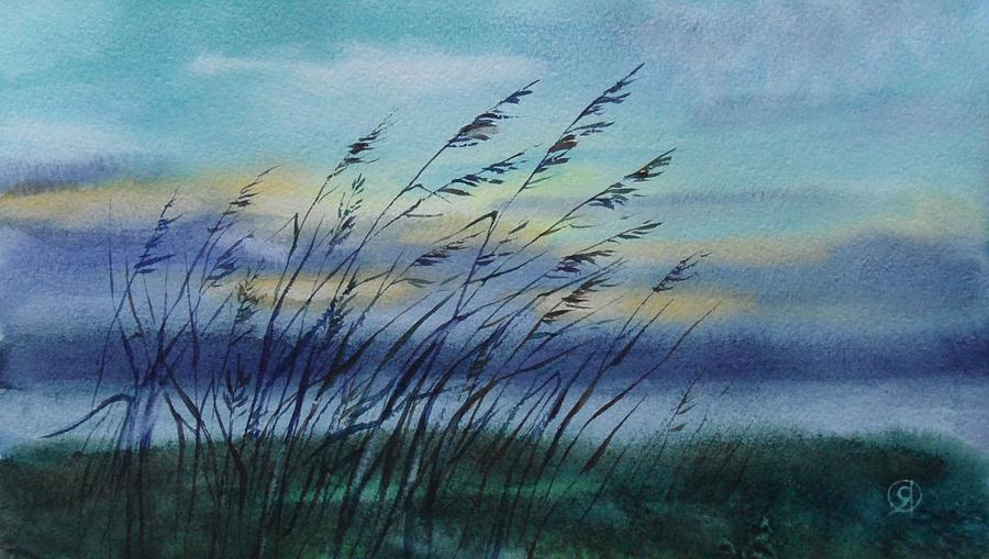 Grass Painting by Olga Yakubouskaya