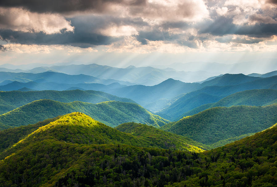 The foothills of the appalachian mountains