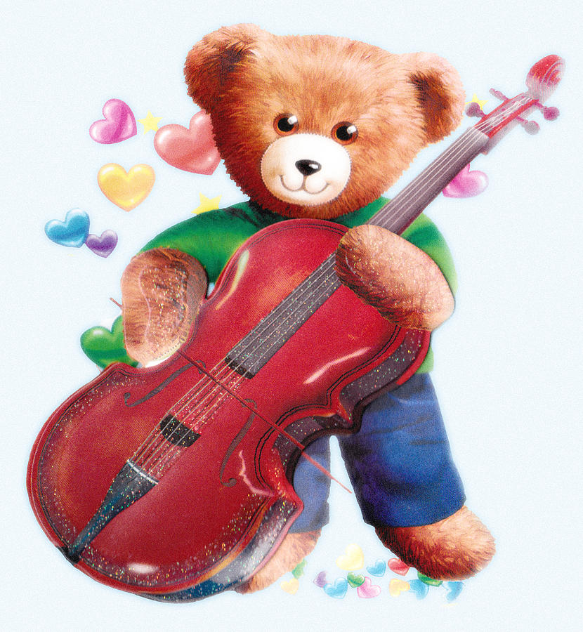 guitar teddy bear