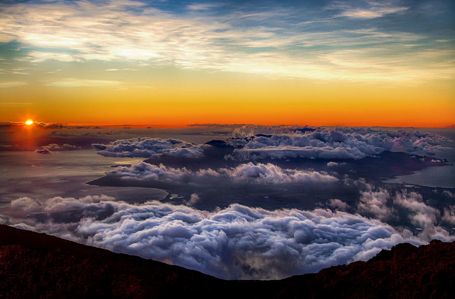 Haleakala Sunset 4 Photograph By Mike Neal