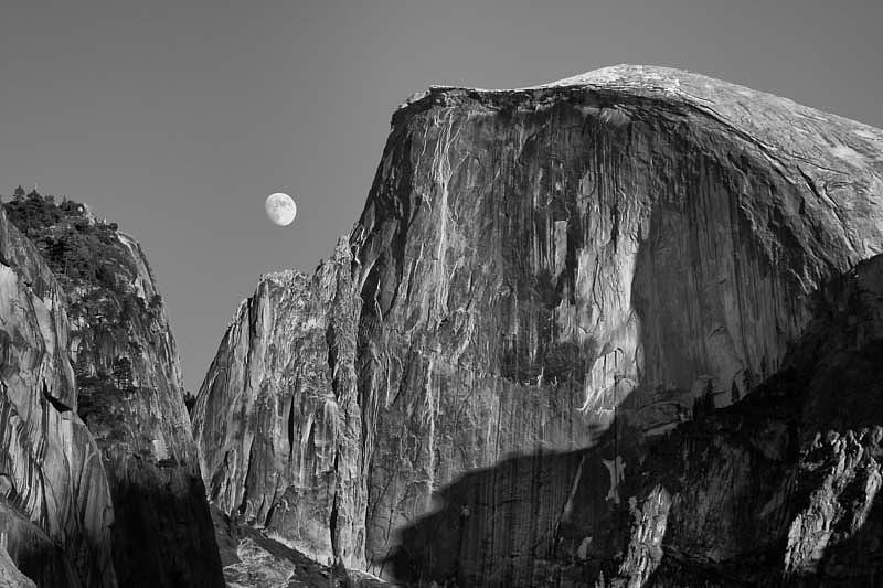 Half Dome And Full Moon Photograph By Kevin Reilly Pixels