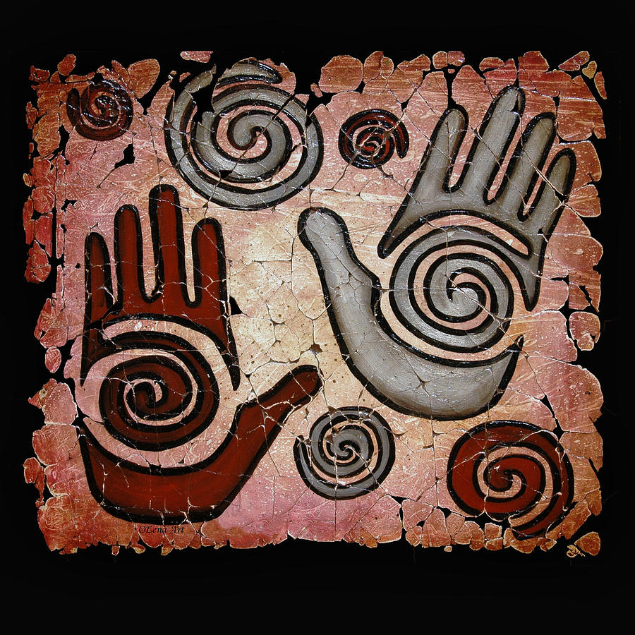 Healing Hands Fresco Painting by Art OLena