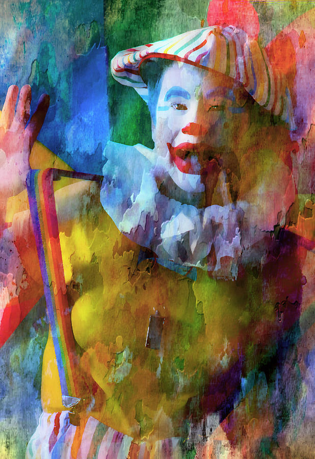 Here Comes The Clown Digital Art By Ken Evans Fine Art America