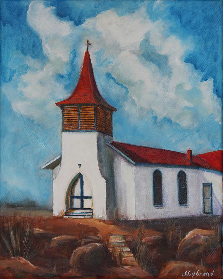 Immaculate Conception Catholic Church Of Cimarron New Mexico Painting