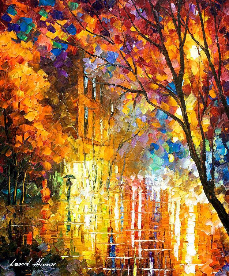 Impression Of Colors - Palette Knife Oil Painting On Canvas By Leonid ...