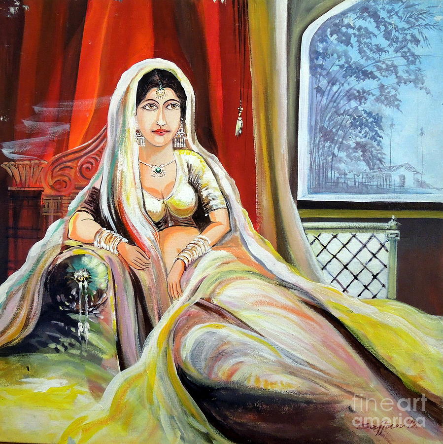 Indian Porn Paintings - Indian Queen Painting By Sajjan ChopraSexiezPix Web Porn