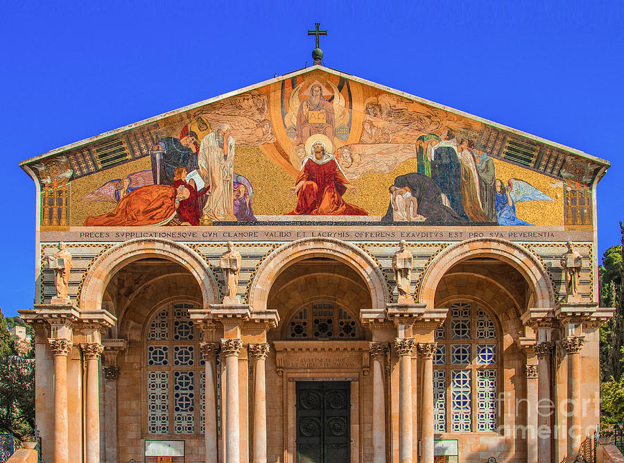 Jerusalem Church Of All Nations Basilica Of The Agony Photograph By 