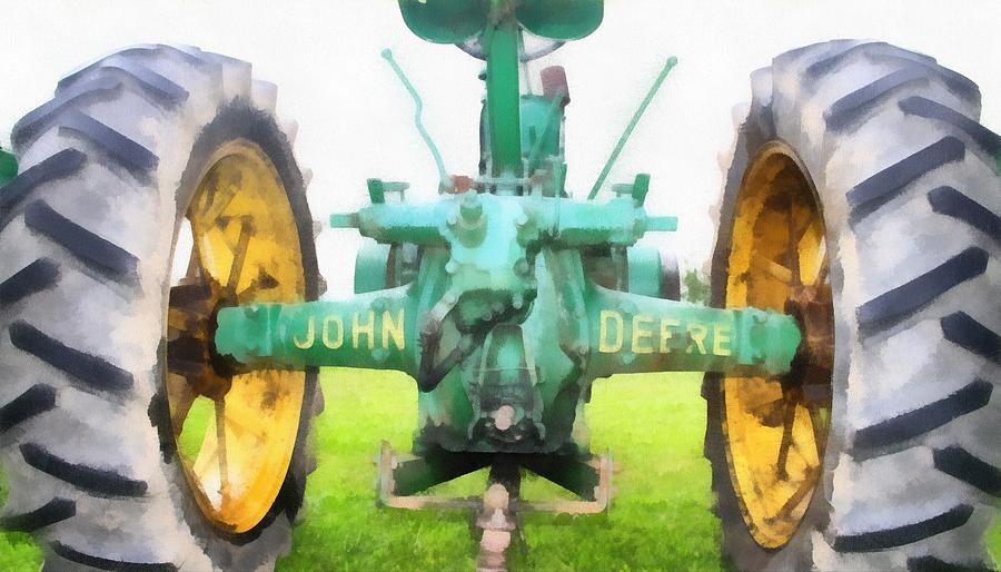 John Deere Tractor Painting By Dan Sproul