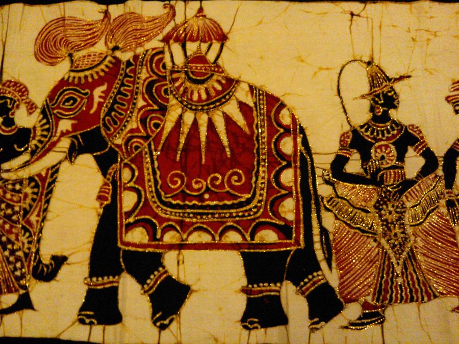 Kandy Esala Perahera Part Two Tapestry - Textile by Sri Lankan artist