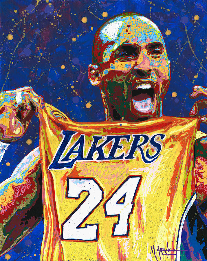 kobe lebron painting