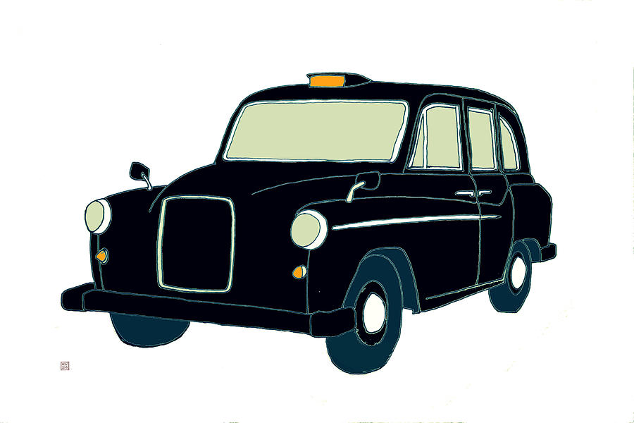 London Black Cab Drawing