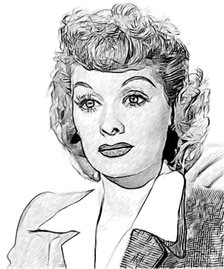 i love lucy coloring pages - photo #20