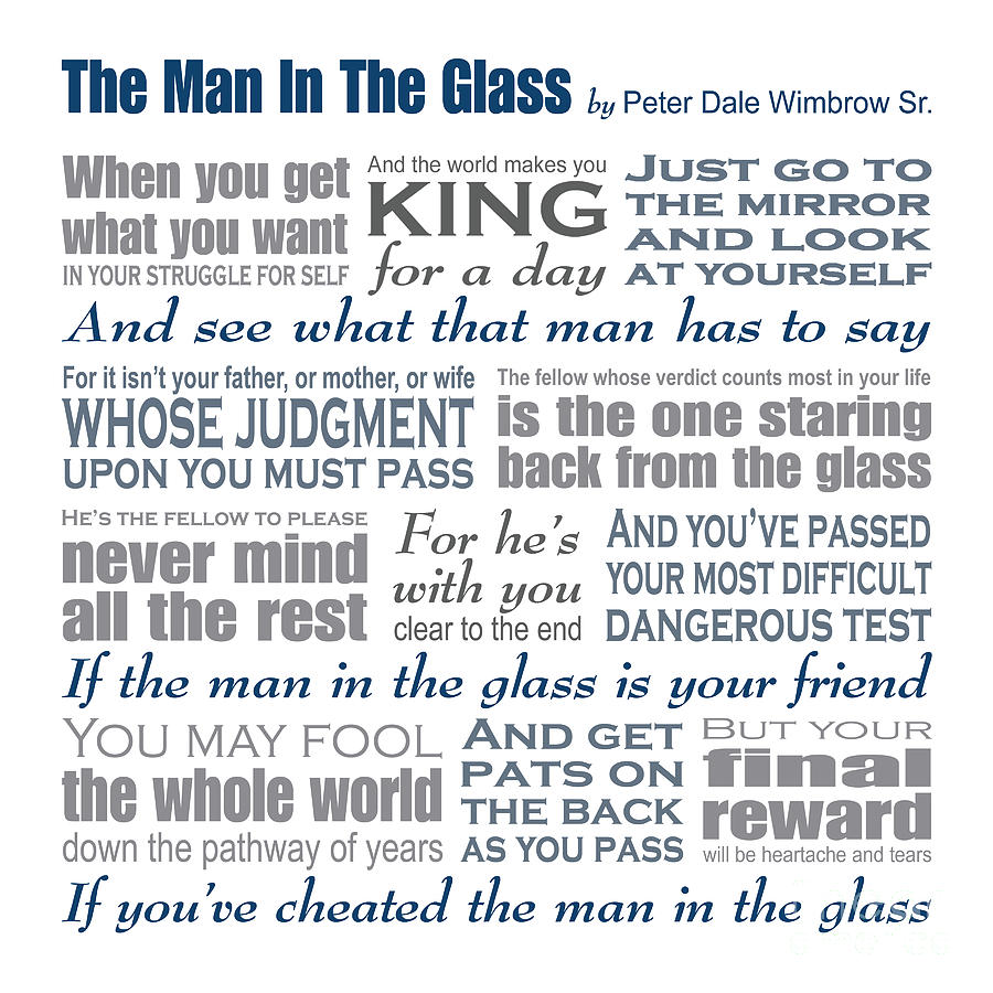 The Man In The Glass Poem 53