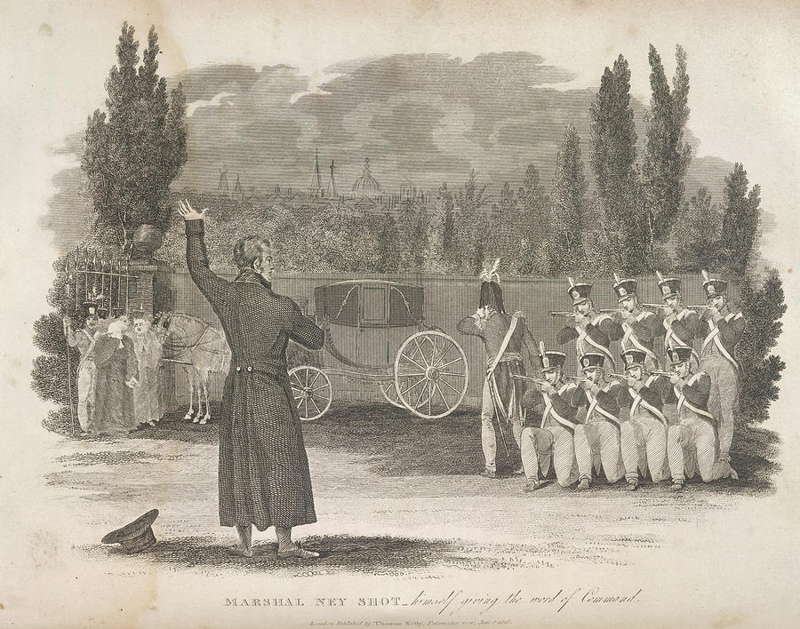 Marshal Ney Executed By Firing Squad Photograph By British Library