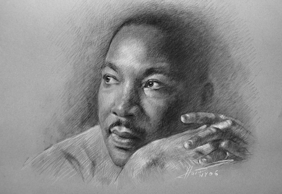 Martin Luther King Jr Drawing by Ylli Haruni