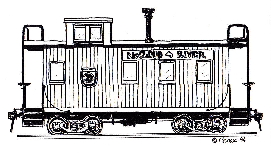 Mccloud River Railroad Caboose by Craig Bass