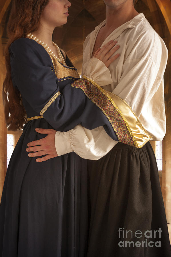 Medieval Couple Embracing Photograph By Lee Avison 5263