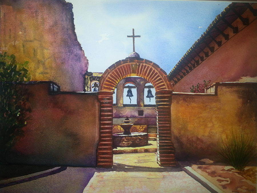 Mission San Juan Capistrano Painting By Irena Noreikaite Petraitiene