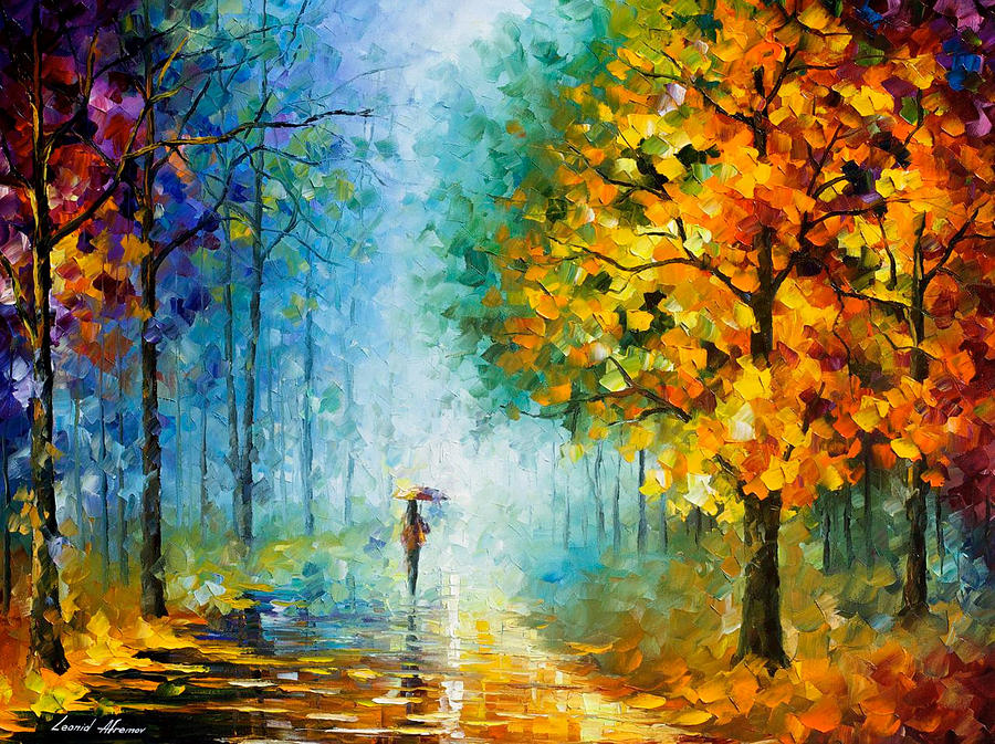 Morning Shadows Palette Knife Oil Painting On Canvas By
