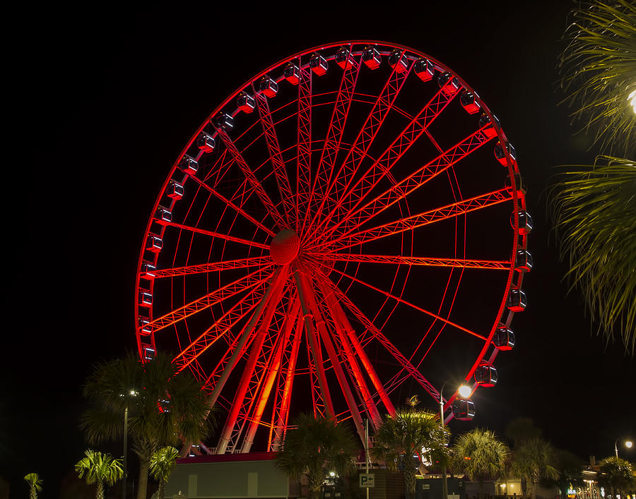 Myrtle Beach Sky Wheel Photograph By Pat Walsh Pixels