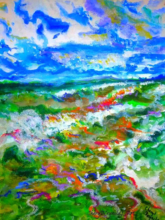 Myrtle Beach South Carolina Painting by Cheryl Reynolds
