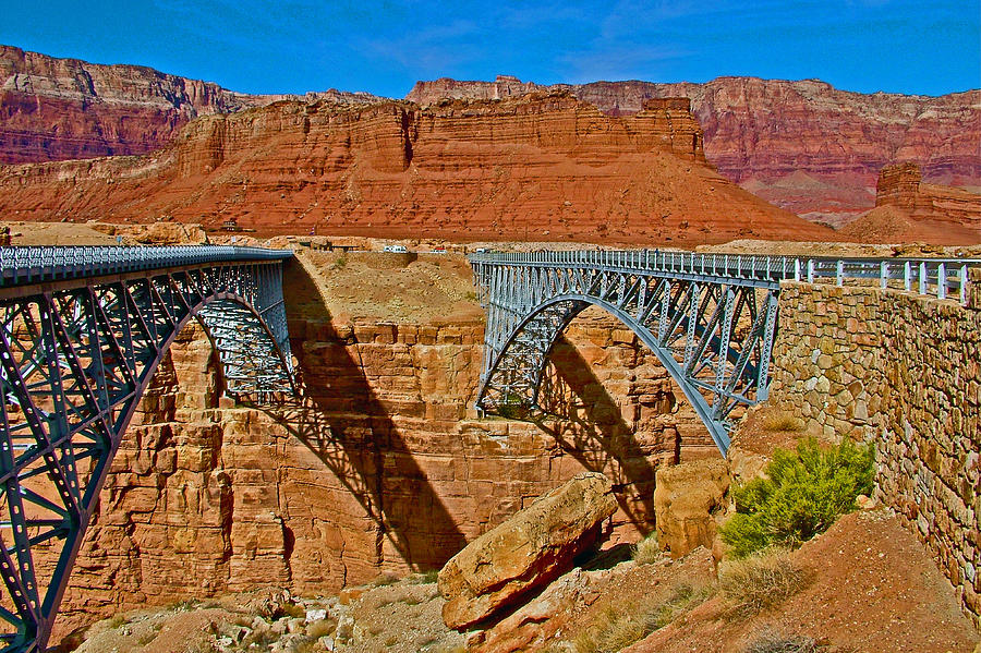 Navajo Bridge Over The Colorado River By Lee S Ferry Arizona Photograph