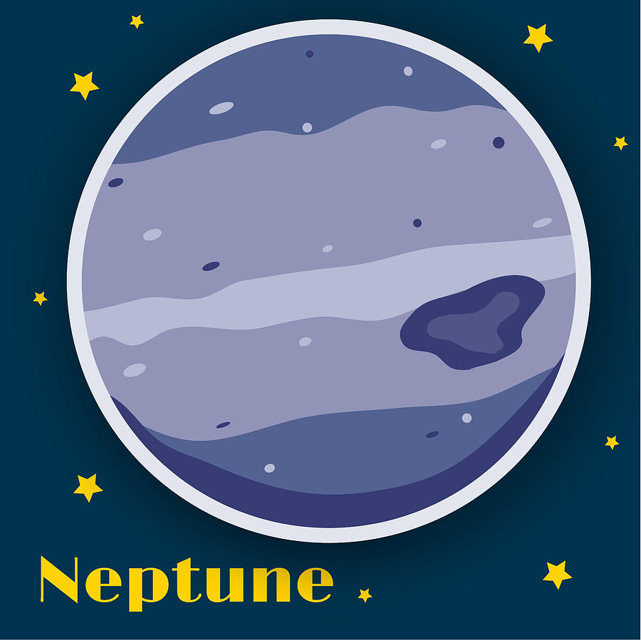 Drawing of Neptune by Christy Beckwith